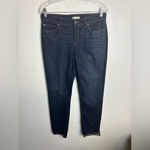 Eileen Fisher Jeans Size 8 organic cotton slip leg Navy Blue old money